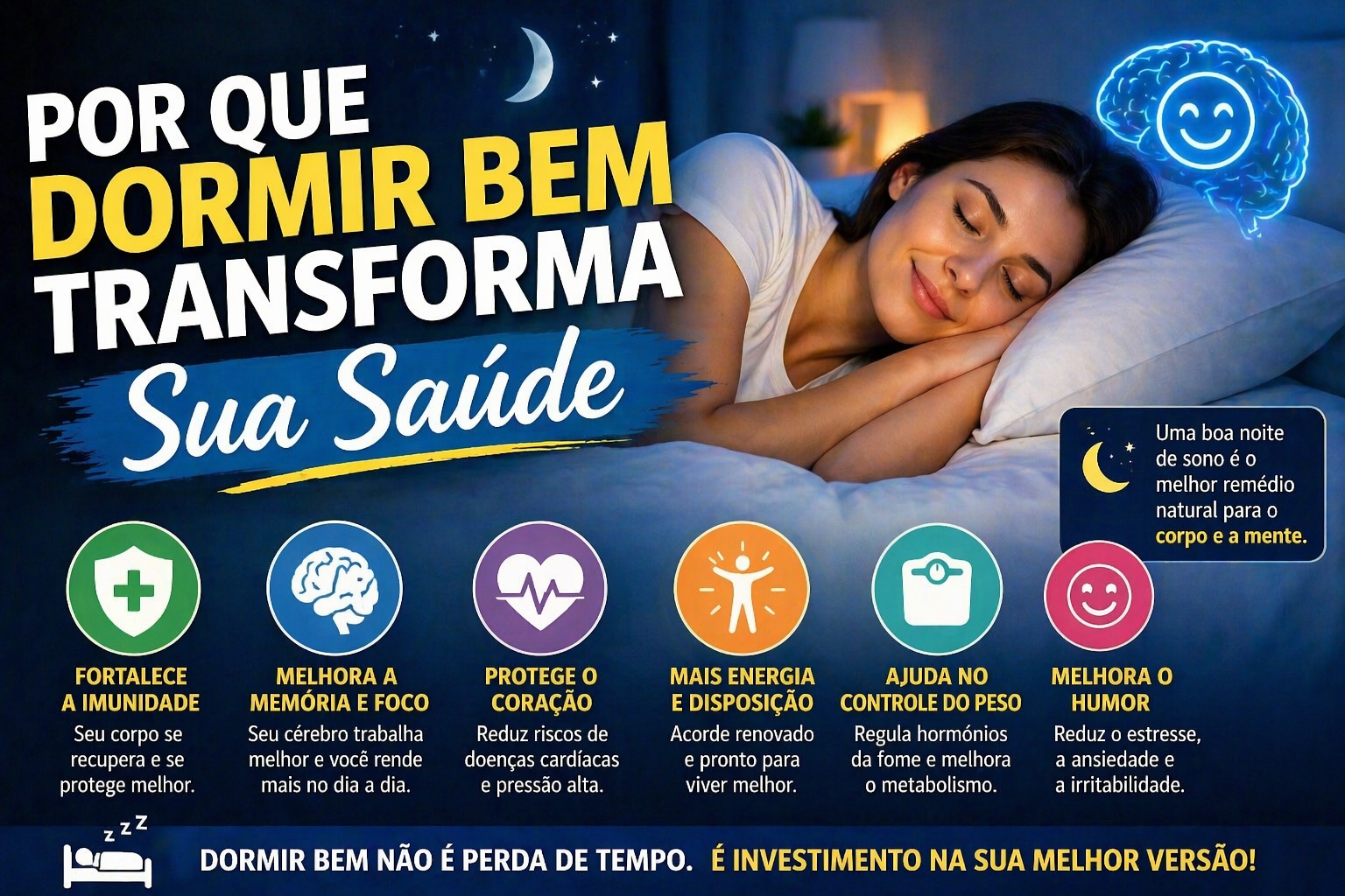 Porque dormir bem tranforma a sua saúde