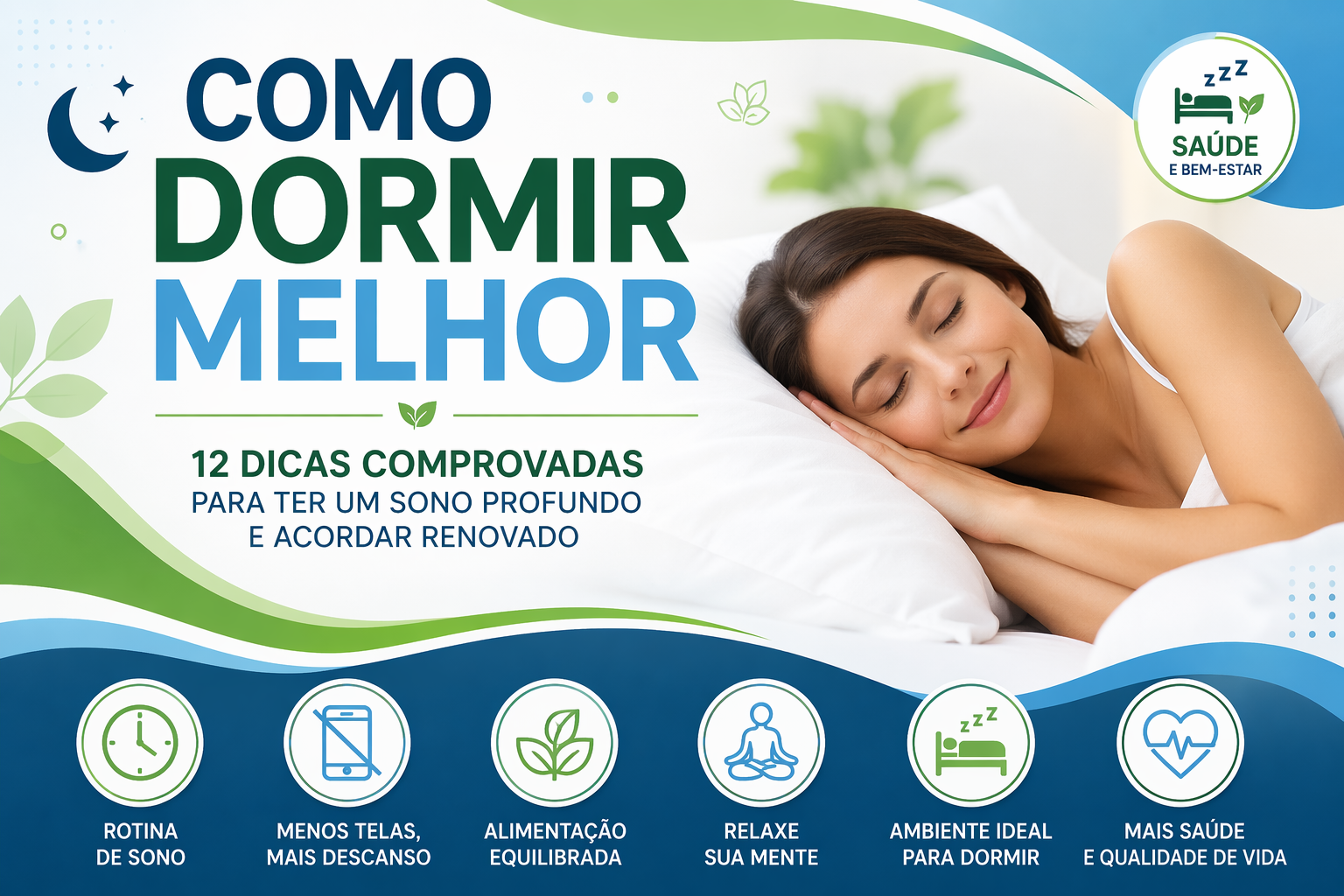 Aprenda como dormir melhor com 12 dicas comprovadas para ter um sono profundo, acordar com energia e melhorar sua saúde naturalmente.