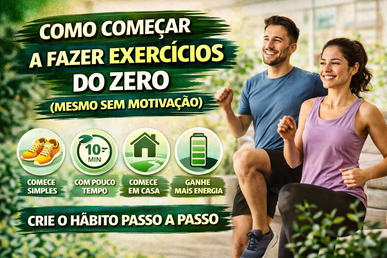 Aprenda como começar a fazer exercícios do zero com dicas simples para criar o hábito mesmo sem motivação.