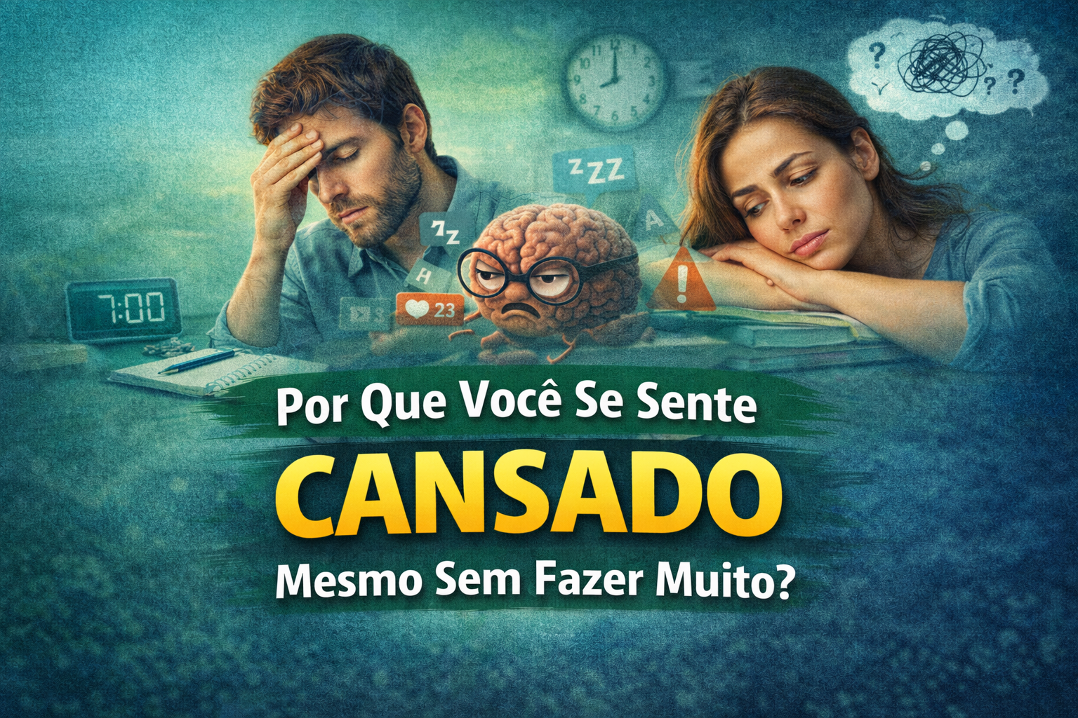 Descubra por que você se sente cansado mesmo sem fazer muito e aprenda como recuperar sua energia física e mental no dia a dia.