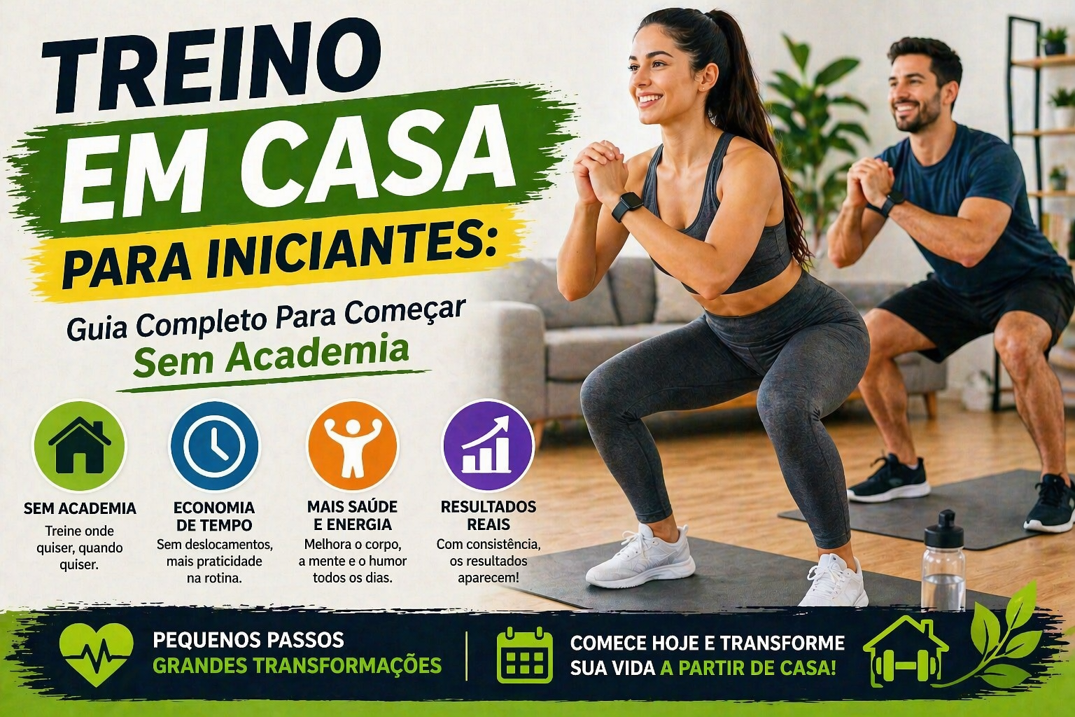 Aprenda como fazer treino em casa para iniciantes com exercícios simples e eficazes para melhorar sua saúde e energia.